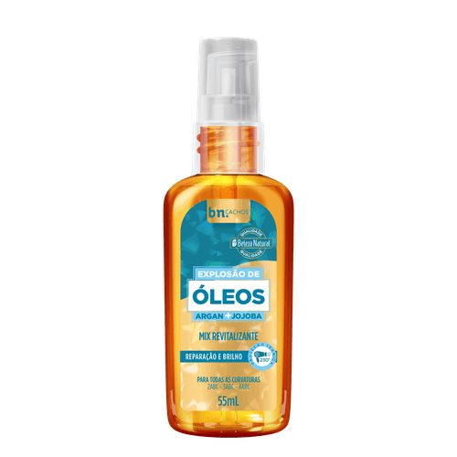 Óleo Capilar Explosão de Óleos Jojoba + Argan 55ml | bn.Cachos